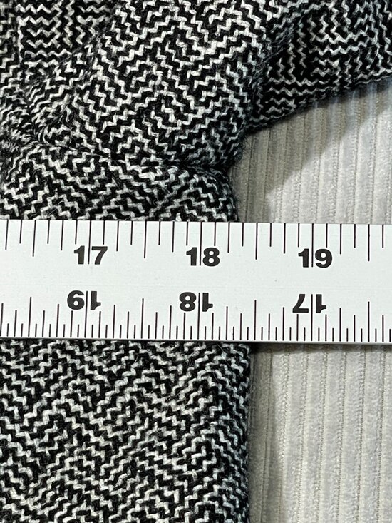 Nick & Mo Wool Blend Herringbone Blazer Jacket Grey Black Tweed Poetcore M - Picture 8 of 14